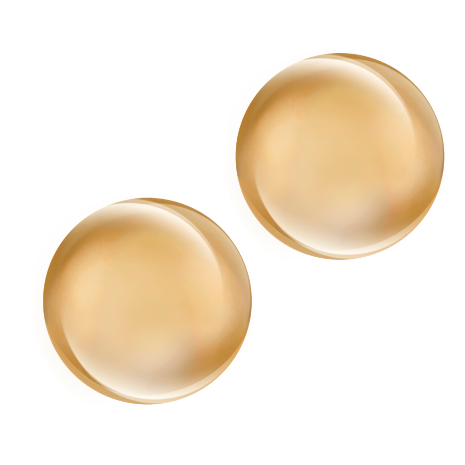 Goldene Ohrstecker Oberflächenkorrektur professionelle Schmuckretusche